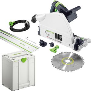 Festool Tauchsäge TS 75 EBQ-Plus-FS, 576115, 1600 W, mit Führungsschiene und Koffer