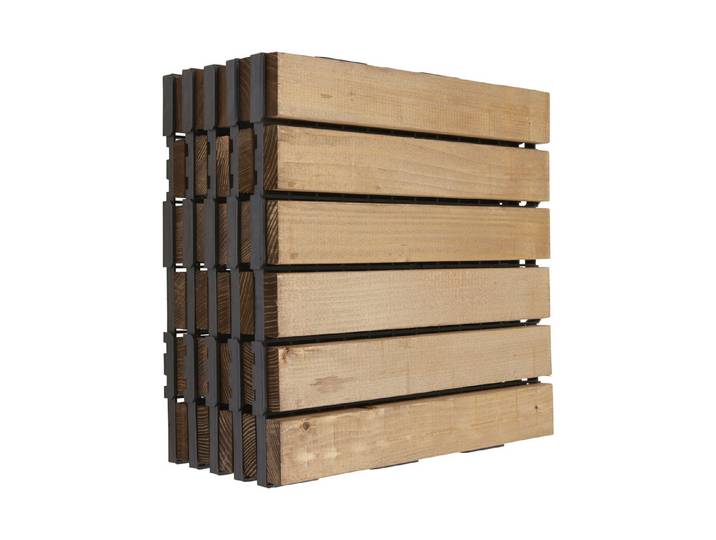 Bodenfliese Fichte Braun 30 × 30 cm 5 Stück