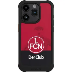 Nivocase Hülle für Apple iPhone 15 Pro Stossfeste Handyhülle NIVOmax Case Schwarz 1. FC Nürnberg Der Club (Apple iPhone 15 Pro), Smartphone Hülle, Schwarz