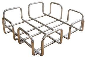 YBM Home Silver Chrome Flat Square Napkin Holder, 2570