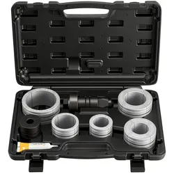 VEVOR 12 tlg. Auspuffrohr-Aufweitungs-Satz, Auspuffaufweiter mit 7 Präzisionshülsen aus Stahl & Aluminium für 41,27-107,95 mm Endrohre, Auspuffrohr-Expander mit Werkzeugkasten für Autos KFZ LKW PKW