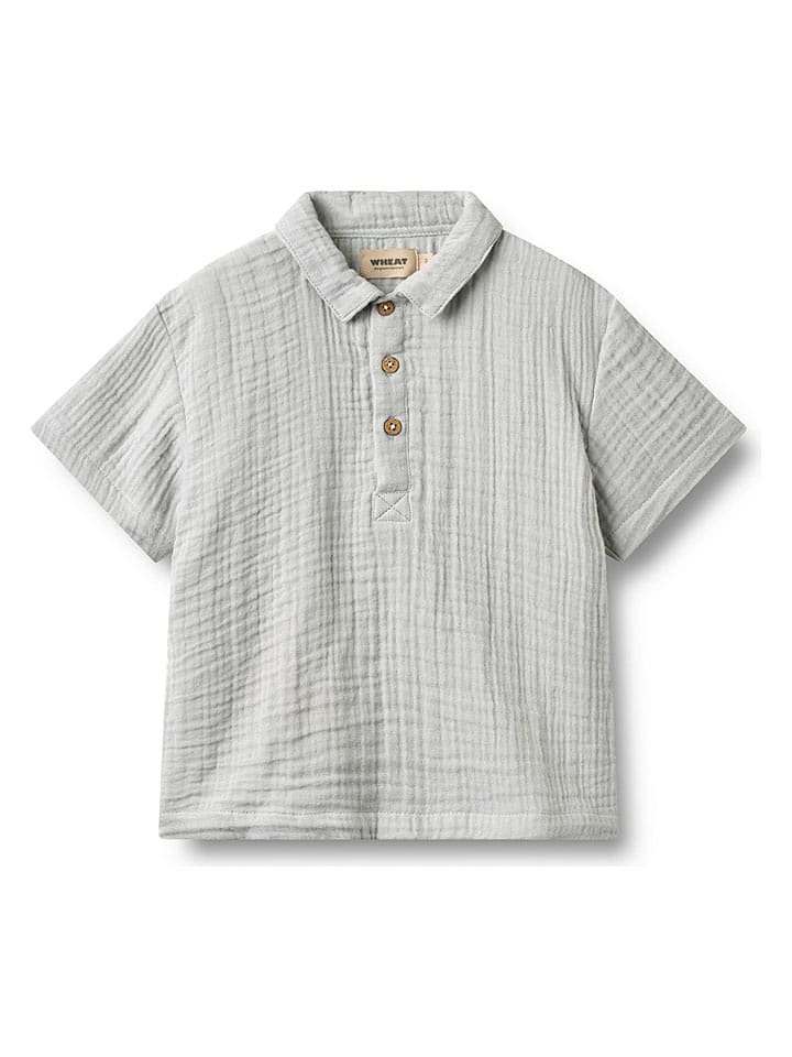 Wheat Poloshirt "Svend" in Grau - 110