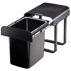 Ekotech Abfallsammler Aladin schwarz 16 Liter