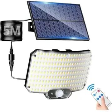 Quick Pick Pro Ultra Bright Solar Motion Sensor Light Waterproof LED Garden Wall Security Lamp 234led With Rc 2pcs