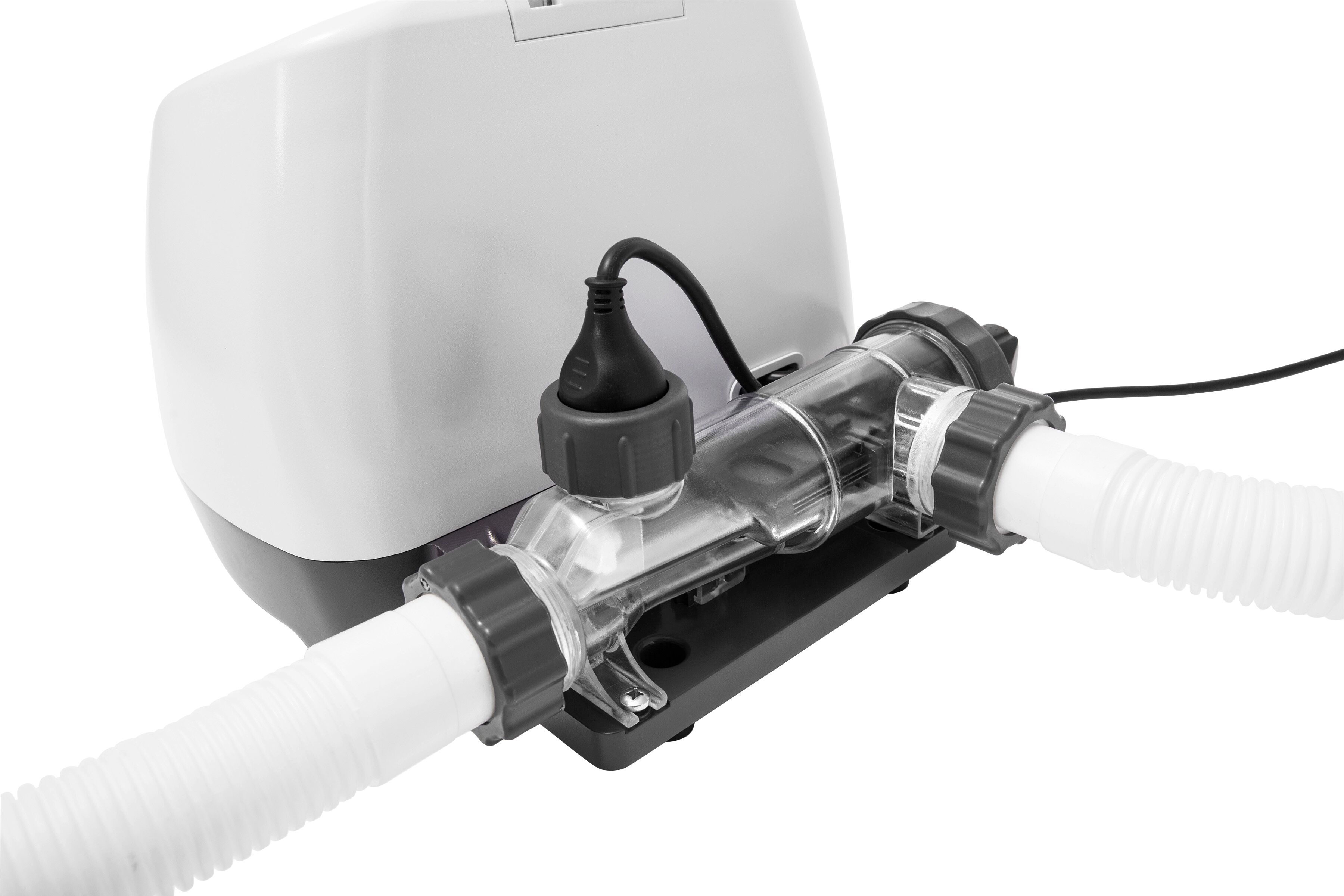 Chlorgenerator INTEX "Ozon- und Salzwasser-System Krystal Clear", schwarz-weiß (weiß, schwarz), Chlordosierer, Chlorgenerator