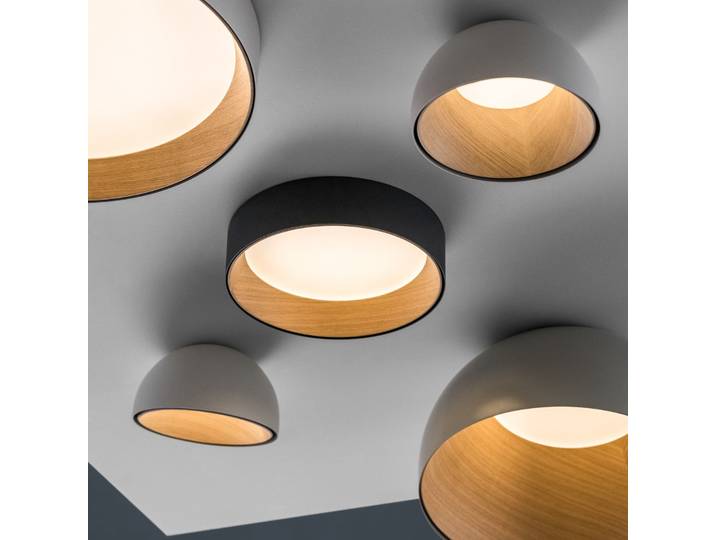 Duo 4876 schräge LED-Deckenleuchte, weiß - Vibia - Wohnzimmer - Modern - Metall - Rund