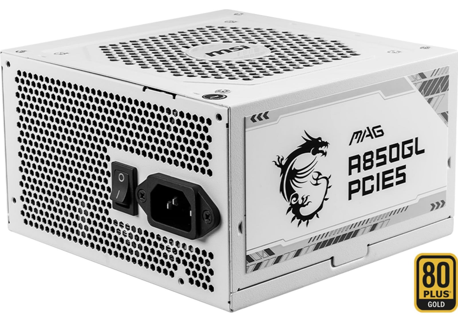 MSI MAG A850GL PCIE5 WHITE voeding 850 W ATX