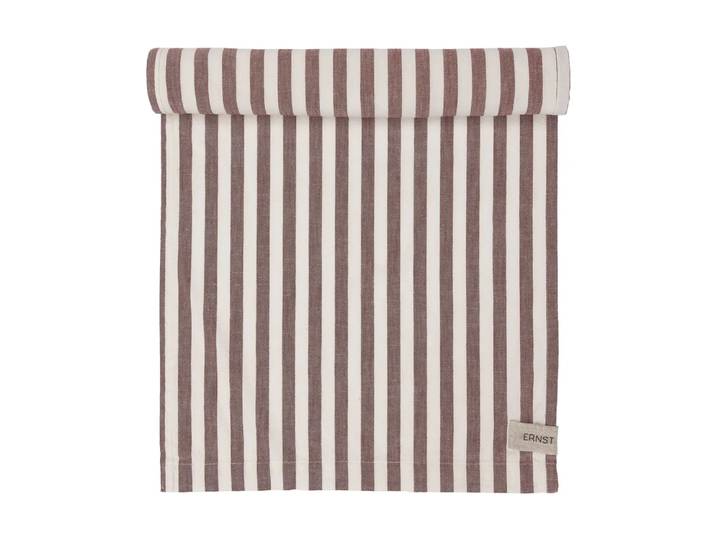 ERNST Chemin de table Ernst rayures larges 45x150 Rouge-blanc