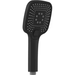Schütte, Duschbrause, Duschkopf Bad RAVENNA Handbrause Schwarz matt Wassersparende Dichtung 60806 (3 Strahlarten, 8 l/min)