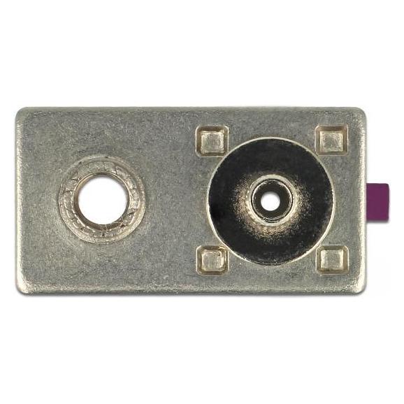 Delock FAKRA D plug spring pin for crimping 1 prepunched hole (Montage-Kit) (89744)
