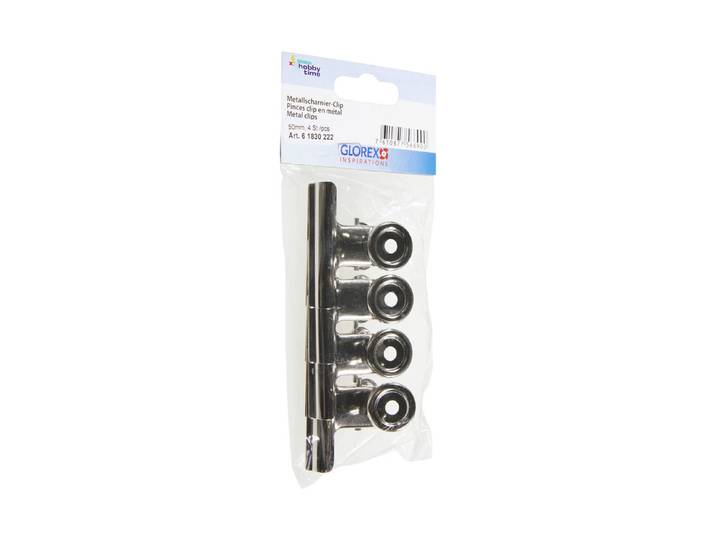 Glorex Metall-Scharnier-Clips 5 cm 4 Stück