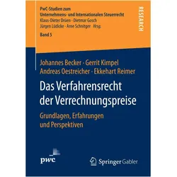 Das Verfahrensrecht der Verrechnungspreise, Fachbücher von Johannes Becker, Ekkehart Reimer, Andreas Oestreicher, Gerit Kimpel