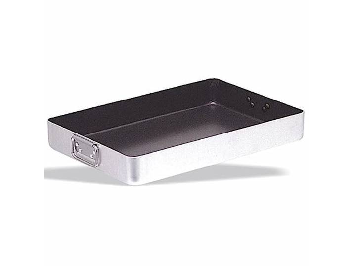 SKK großer Gastro Bräter 60x40 cm - rechteckiger Edelstahl Aluminium Gastrobehälter - Bratreine mit Antihaftbeschichtung