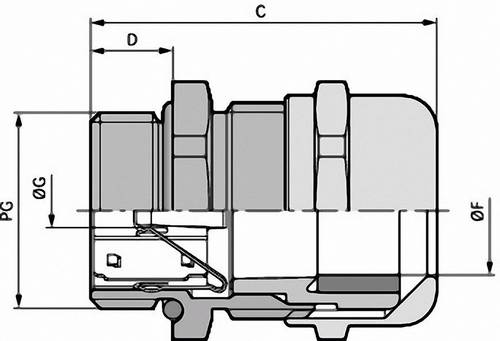 LAPP 53112340 Kabelverschraubung PG16 Messing Messing 25St.