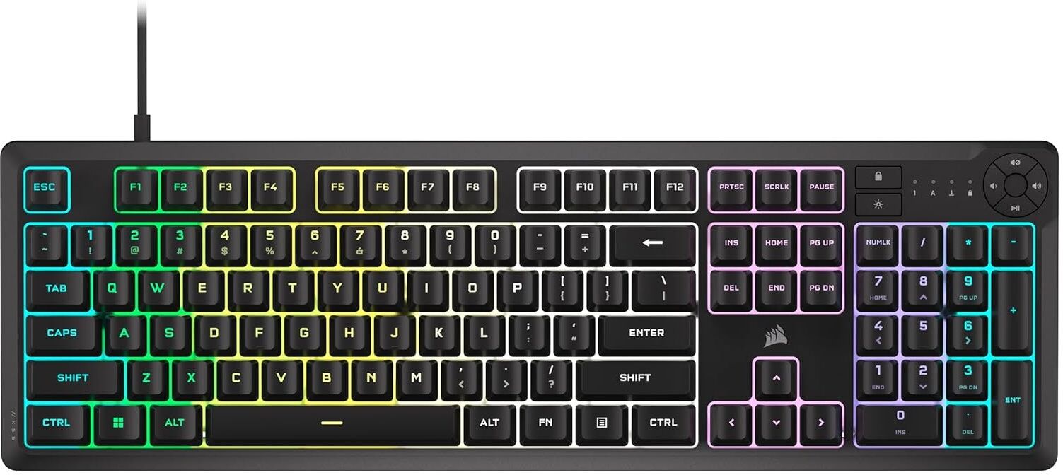 Tastiera computer Corsair CH 9226C65 IT RGB K55 Core Wired Black