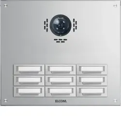 Elcom 5409712BTC TAP-9/3 Aussenstation für Kamera-Türlautsprecher 9/3 AP Alu STABILA