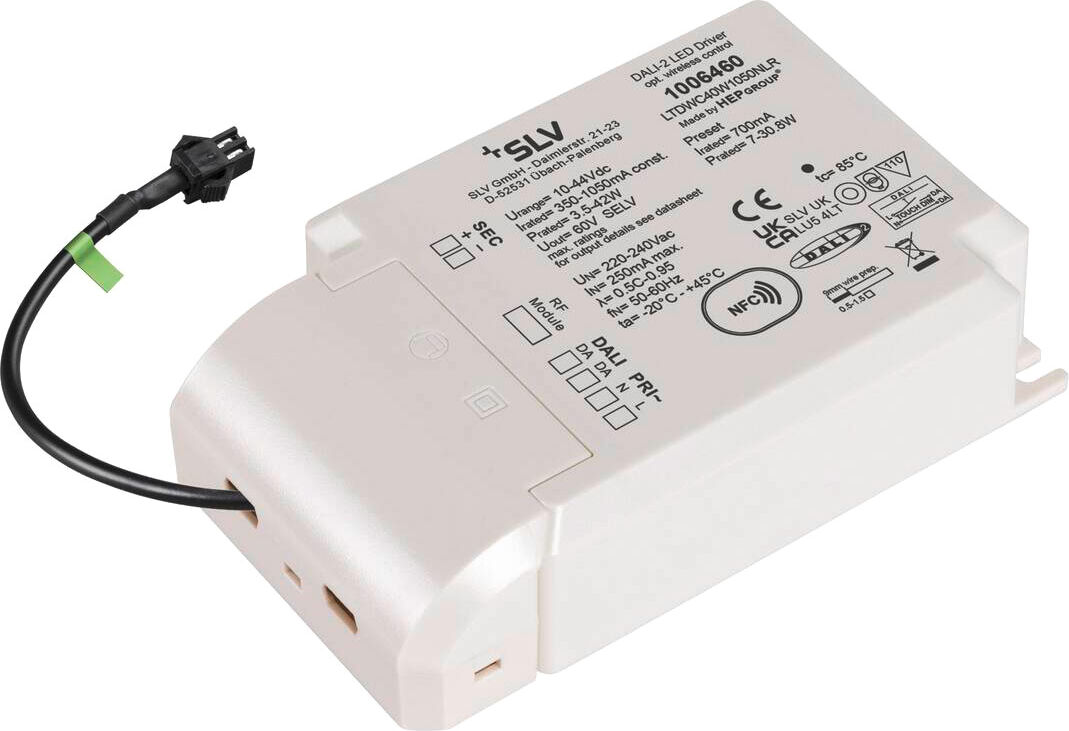 Slv Led-Bridge-Treiber, 42w, 700ma Für Numinos®, Inklusive Funkschnittstelle Für Rf Modul, Dali - Vorschaltgeräte