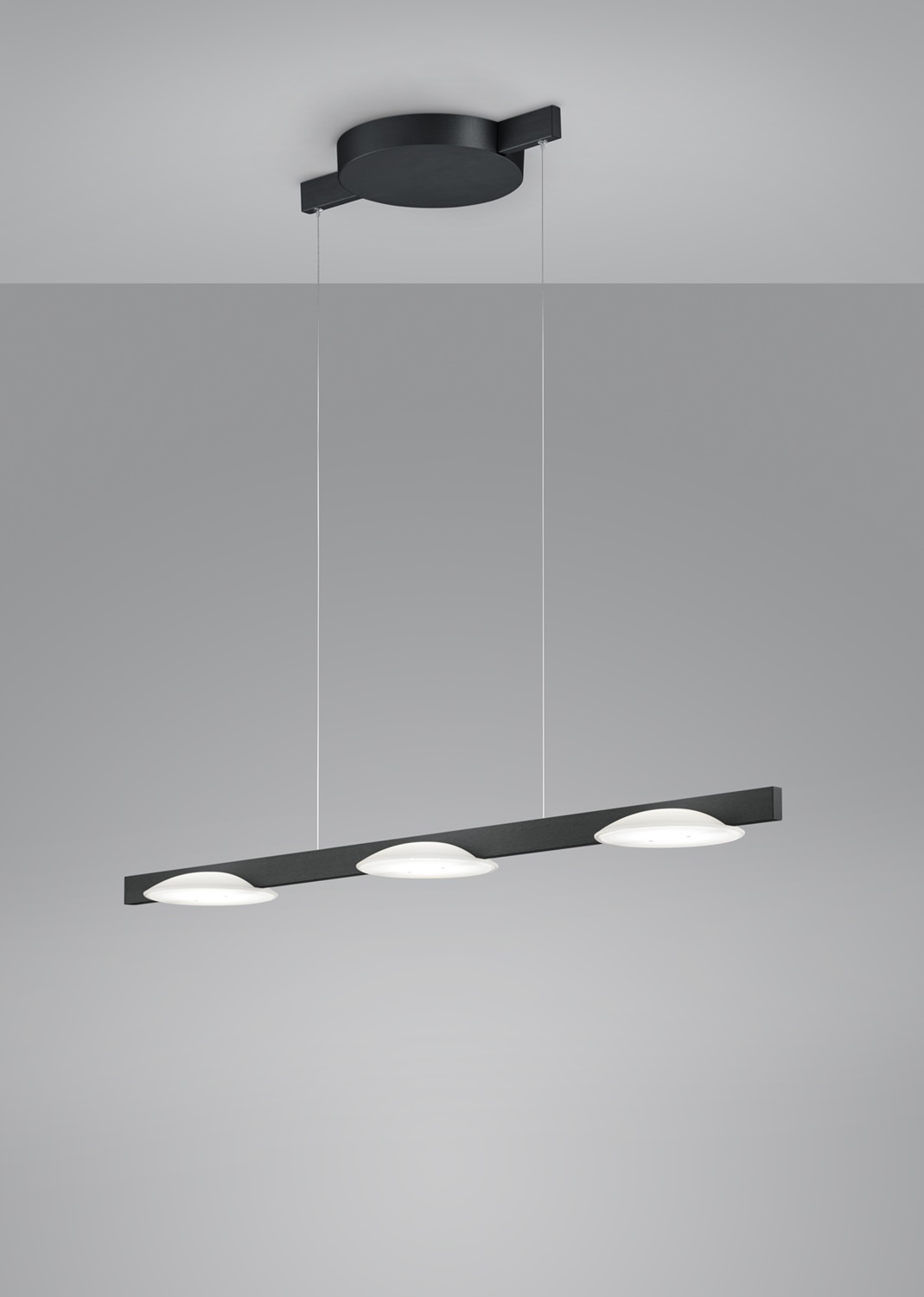 Helestra 3er-LED-Pendelleuchte POLE 100cm schwarz 36/1901.22 4022671108454
