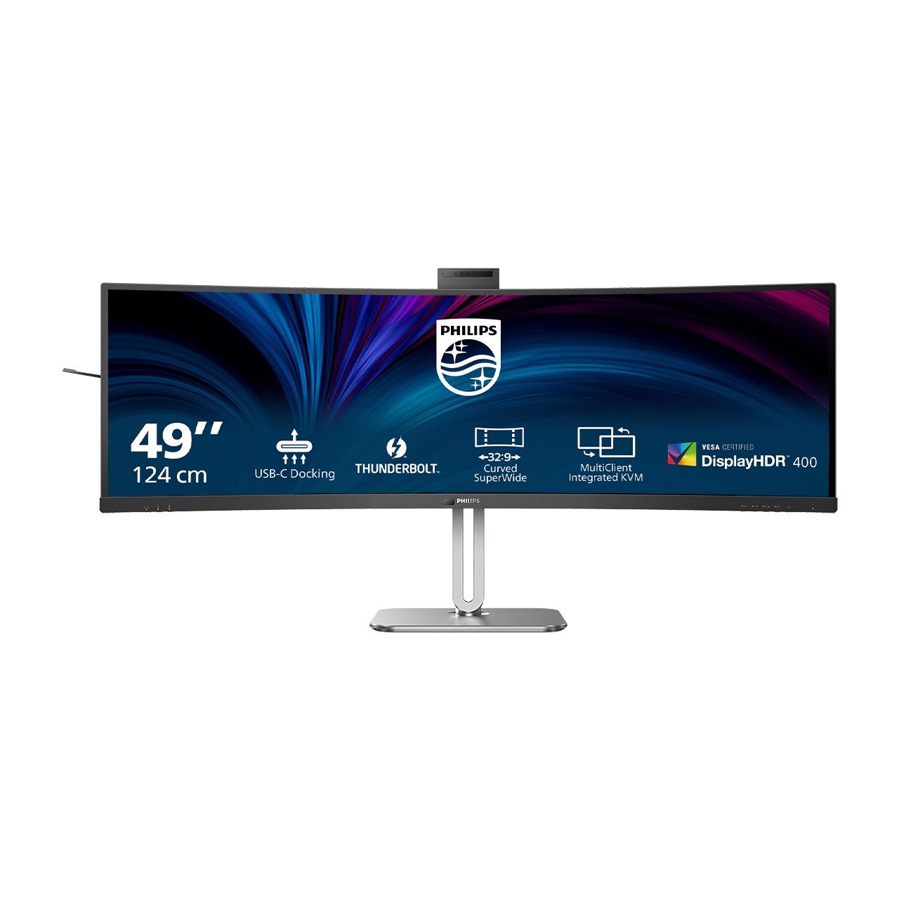 49" (124,46cm) Philips 6000er Serie 49B2U6903CH schwarz 5120x1440 1xDisplayPort 1.4 / 2x Thunderbolt 2 / 2xHDMI 2.0