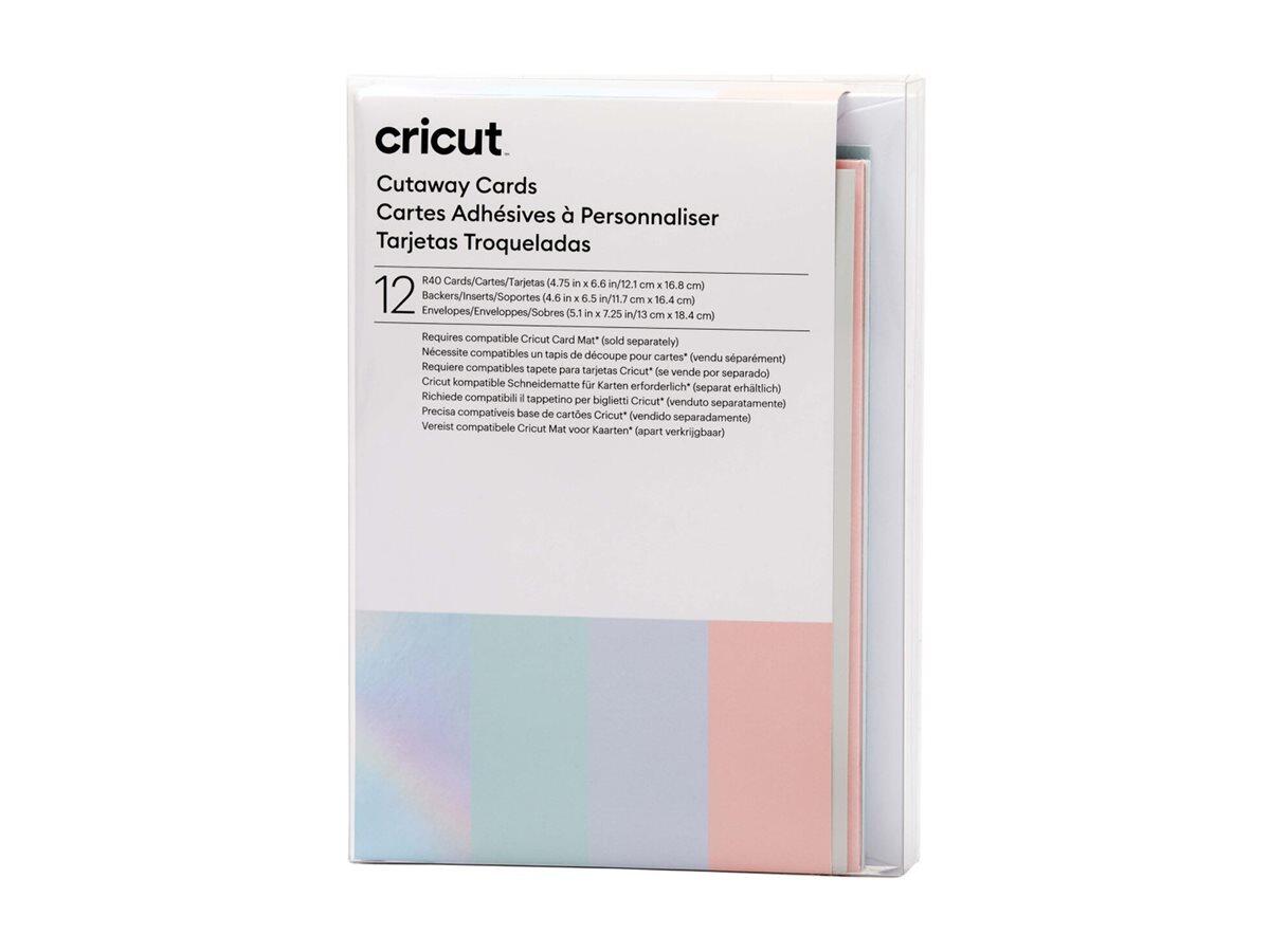 Cricut Klebekarten, Pastell-Musterset – R40, farbsortiert 2009483