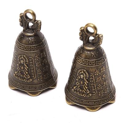 Brass Handicraft Die casting Scripture Bell: Tibetan Bronze Home Decor 6