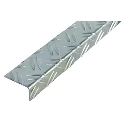 Alberts® Winkelprofil, Riffel-Prägung, Alu, versch. Größen-1 m-43,5 x 23,5 mm