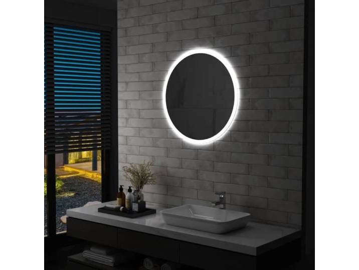 Miroir à LED - KEENSO - 70 cm - Argenté - Verre et aluminium - IP 44
