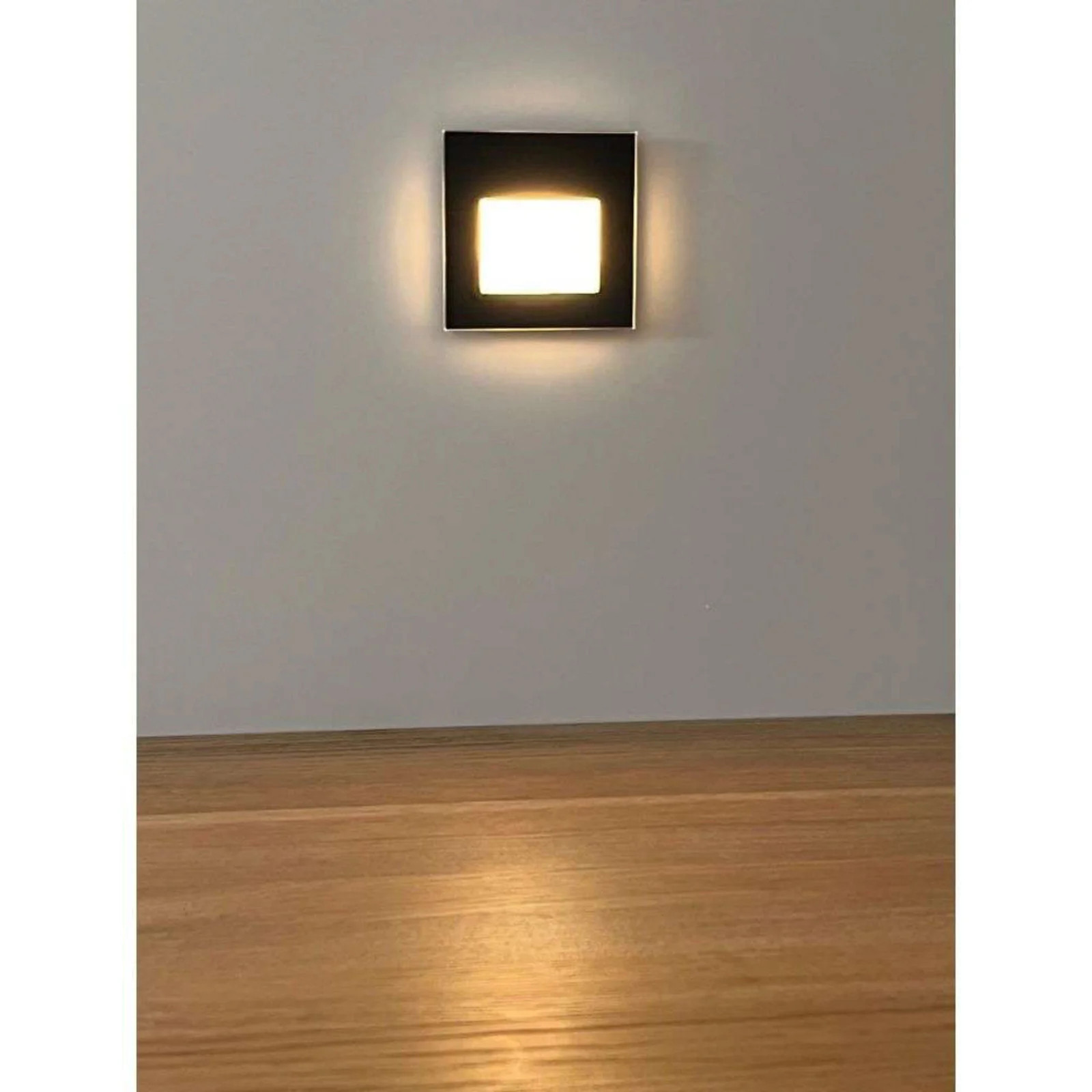 Antidark Nox Step LED Licht Kit Square - Glas/Wit - Aluminium - Voor Gang en Trap
