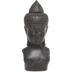 Chic Antique Deko Buddha aus Polyresin, H31,5/L12/B12 cm antique schwarz