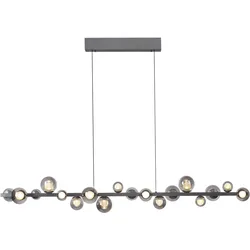 Pendelleuchte PURE E-POPUP (LBH 180x29,50x240 cm) - silber - LBH 180x29,50x240 cm