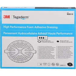 Tegaderm Foam Adhesive Fk 19x22.2 cm Oval 90616 5 ST