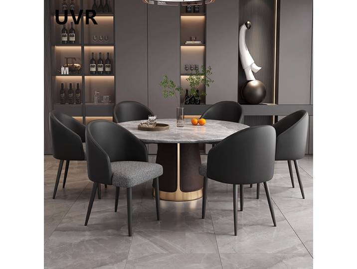 UVR lumière luxe Restaurant chaises ménage cuisine dossier tabouret moderne Simple beauté ongles chaise hôtel salle à manger chaise meubles