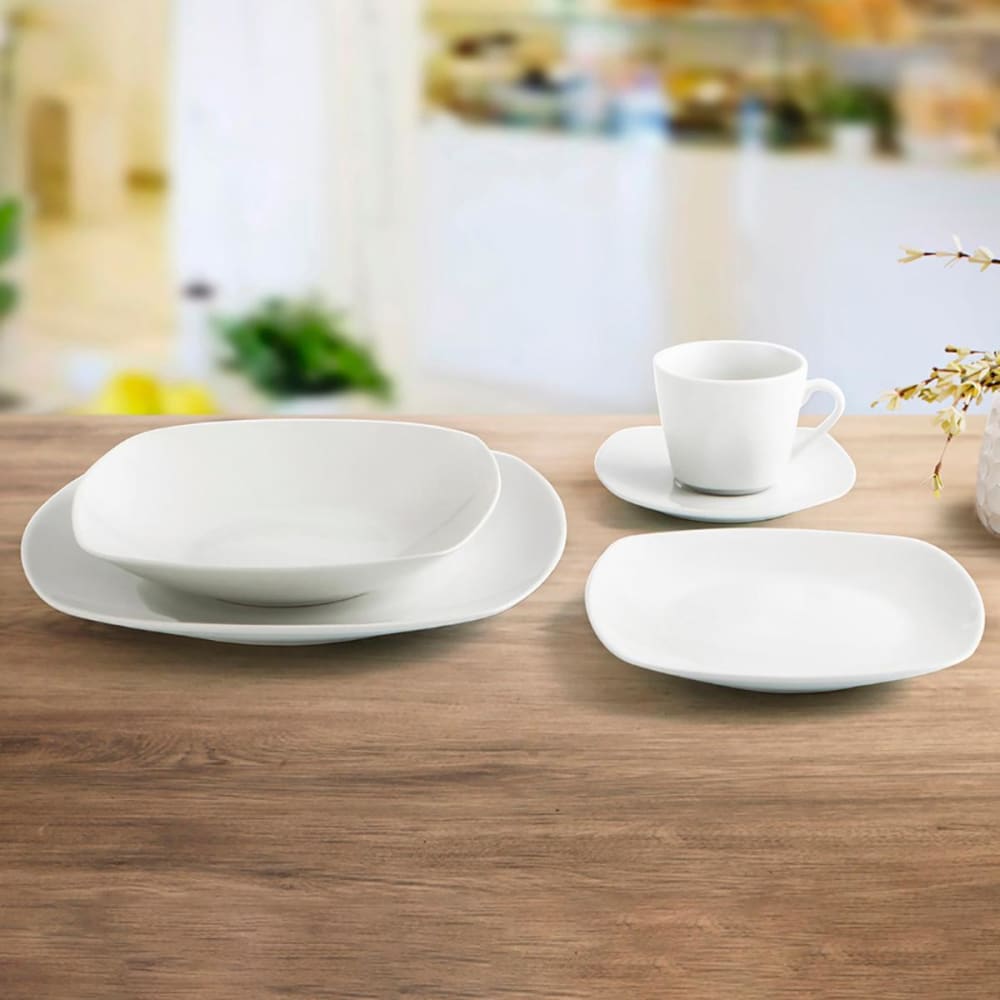 Quid Vajilla 12 piezas porcelana blanca