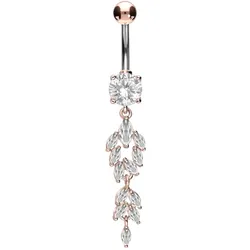 Titan Bananabell mit 925er Silber-Design KRISTALLANHÄNGER