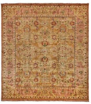Exquisite Rugs Polonaise hand-knotted New Zealand Wool Beige/Peach Area Rug