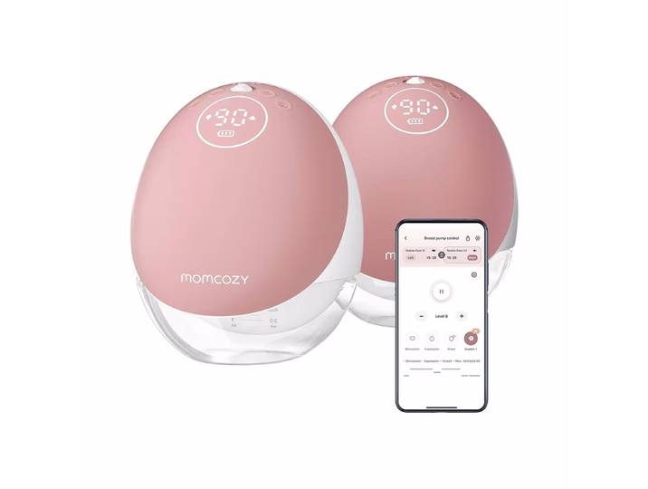 Momcozy M9 Mobile Breast Pump Double Doppelmilchpumpe – Stillen/Ernährung – bordeaux