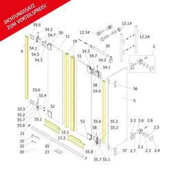 Schulte Dichtungssatz für 8 mm Drehtür D1 pendelbar,.. - Duschkabine