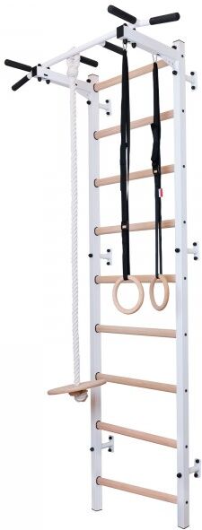 BenchK 700 White + Steel Pull Up Bar + Gymnastics Accs