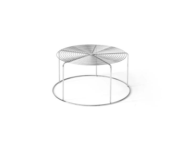 &Tradition Wire VP17 Couchtisch Edelstahl, Ø74x36 cm