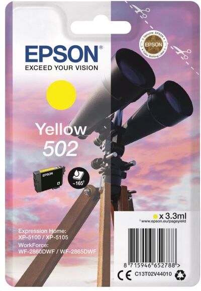 Epson T502 Blækpatron, Gul