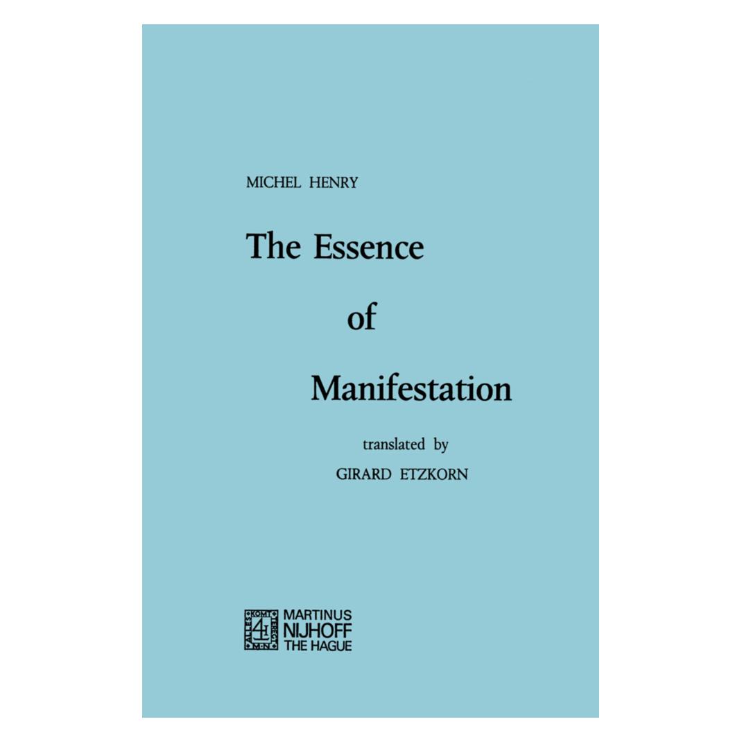 Springer The Essence of Manifestation (Englisch, Softcover, M. Henry) (55203293)