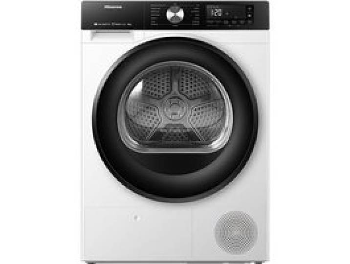 Sèche-linge à condensation blanc - Hisense - 8 kg - Affichage LED - Commande électronique tactile