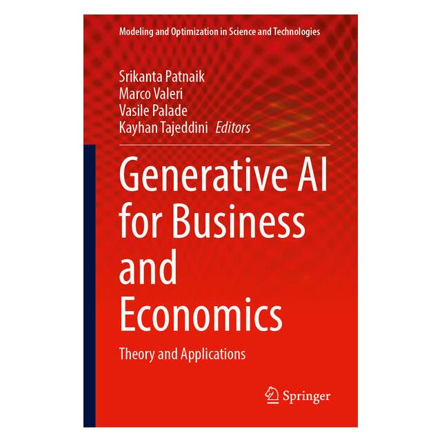 Springer Generative AI for Business and Economics (Englisch, Hardcover, Kayhan Tajeddini, Marco Valeri, Srikanta Patnaik, Vasile Palade) (69484935)