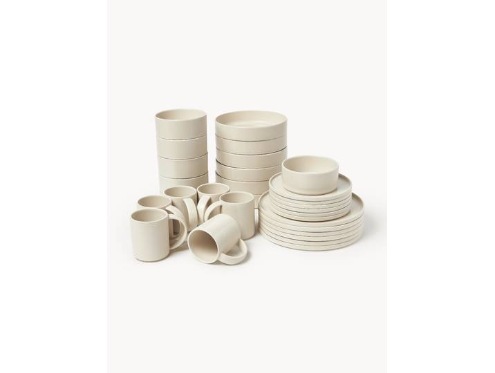 Handgefertigtes Frühstücks-Set Lowri, 6 Personen, 30er-Set