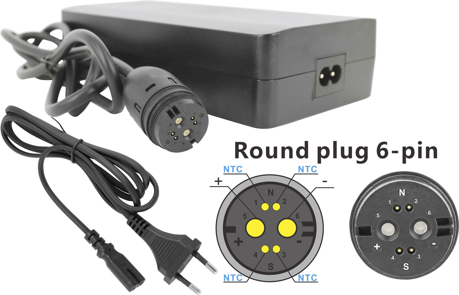 PowerSmart 36V 4A snellader voor Suntour, Xion en Gazelle