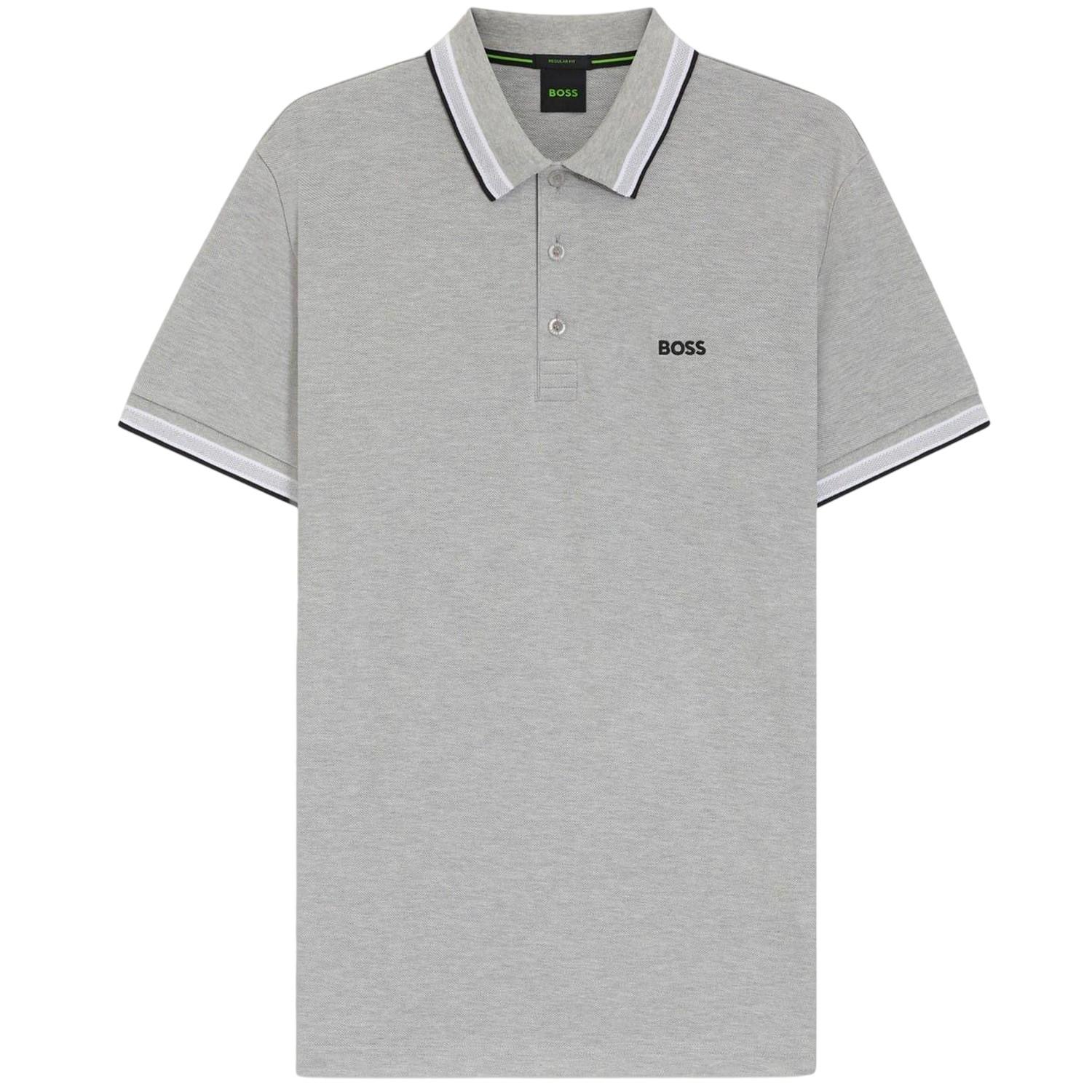 Boss - "Paddy Euro" Poloshirt für Herren (Silber)