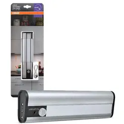 Mobile OSRAM LED Lichtleiste Linear 200 USB und Batteriebetrieb Unterbauleuchte mit Bewegungsmelder - Silber