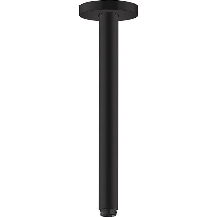 hansgrohe S Deckenanschluss 27389670 300mm, mattschwarz, DN 15, runde Rosette