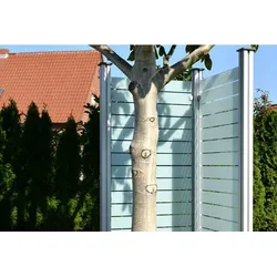 OSMO Glasscheibe Streifen Cremeweiß 89 x 178 cm