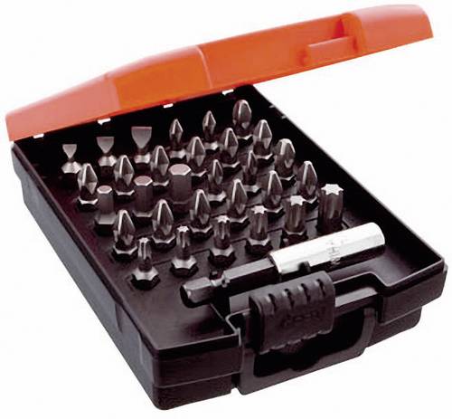 Wiha 26252 Bit-Set 11teilig Schlitz, Kreuzschlitz Phillips, Kreuzschlitz Pozidriv, Innen-Sechskant, Innen-TORX